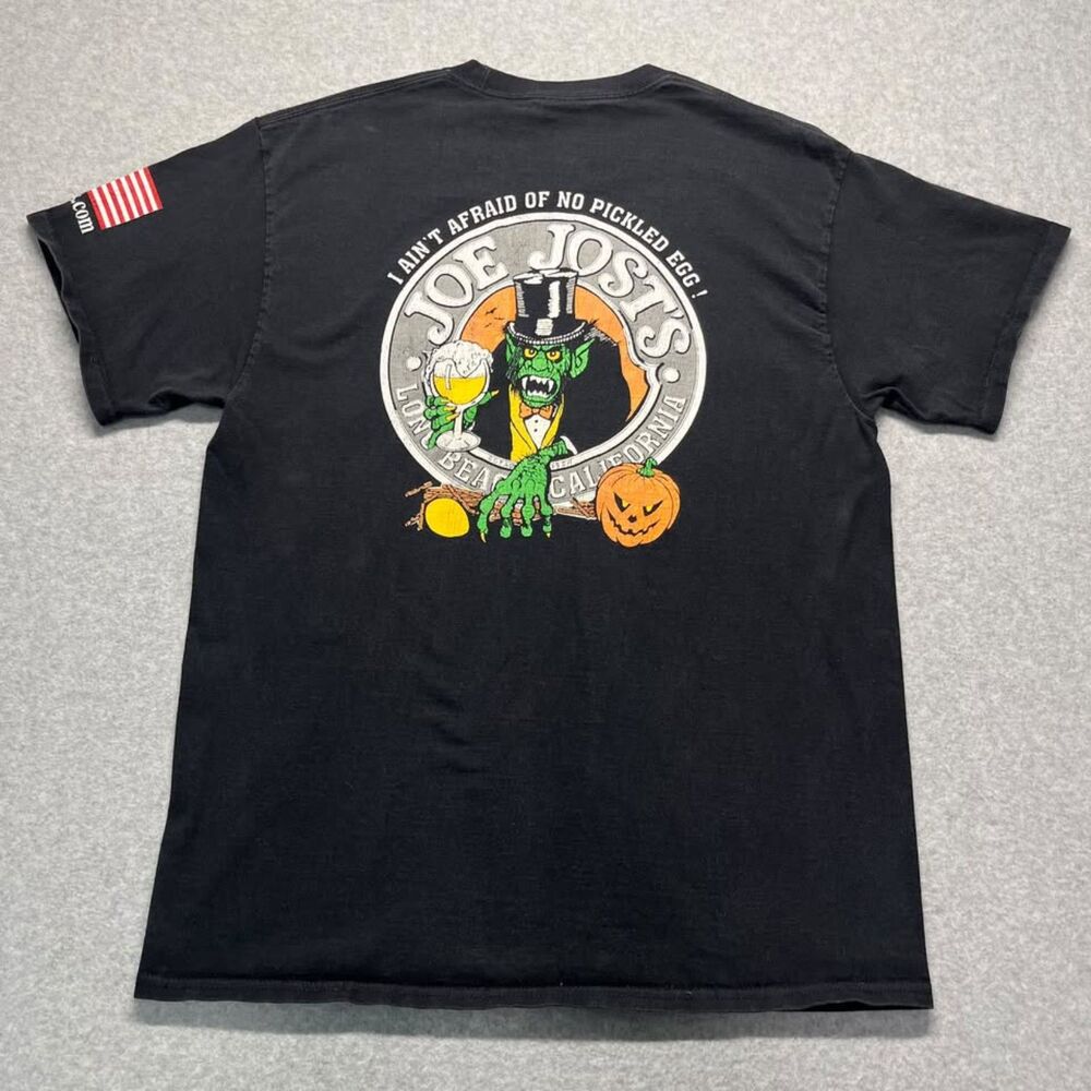 Joe Jost's Halloween 2021 T Shirt Long Beach CA Monster Graphic Pocket Tee Large